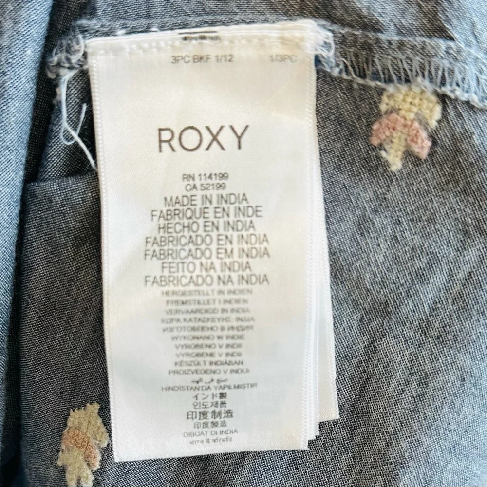 Roxy Girl Chambray Dress Size 14